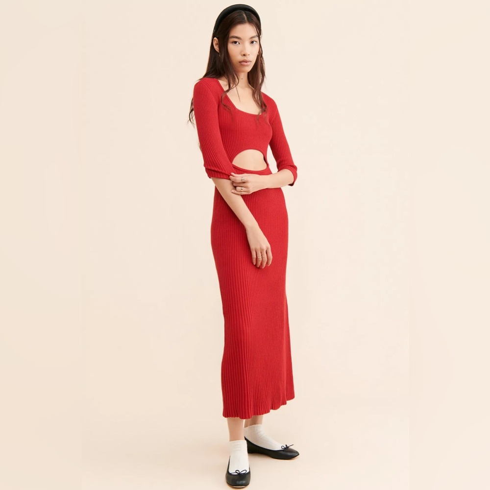 Elegant Red Women's Dress
